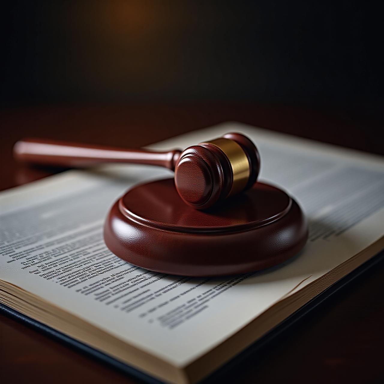 Legal documents and a scale representing justice in a logistics context