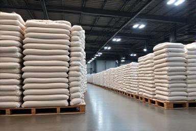 Specialized grain bag storage
